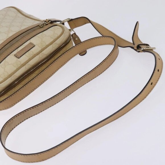 GUCCI GG Supreme Shoulder Bag PVC Beige Gold - Picture 6 of 16